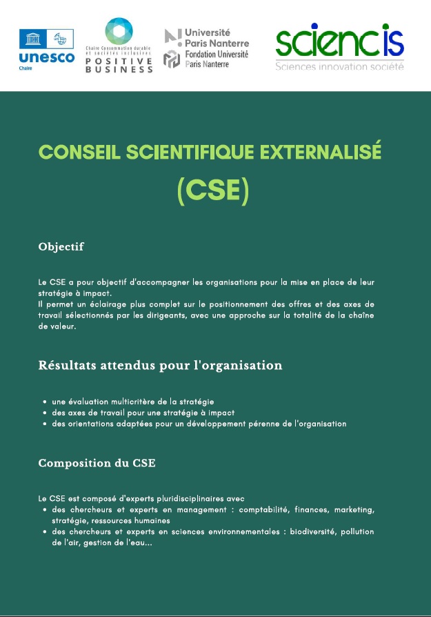 Conseil scientifique externalisé CSE